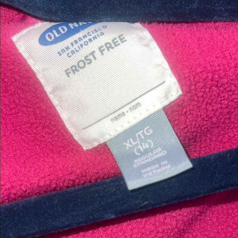 Kids Old Navy Fuchsia Puffer Jacket - Picture 7 of 8